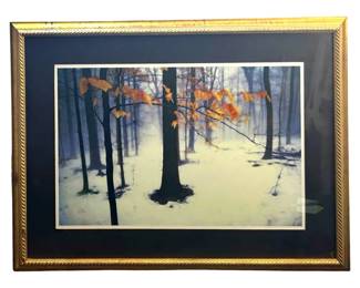 Elegant Snowy Landscape Print
