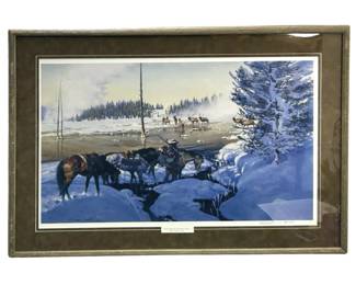 Signed G Carter “Paradise in Colter’s Hell" Print
