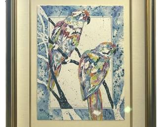 Signed S. Reeve Bird Print
