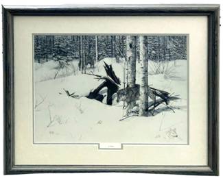 Signed Shelley Brunken “In Silence" AP Print
