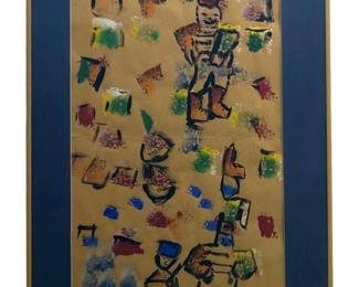 Signed Kate Flynn Acrylic on Paper
