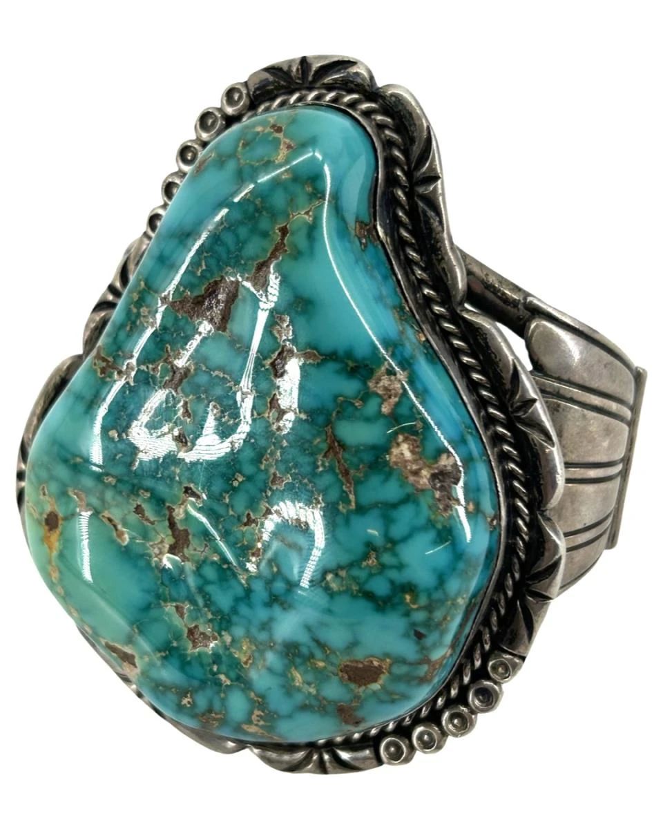 Exquisite Large Turquoise Cuff Bracelet