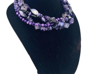 Amethyst Beaded Necklace
