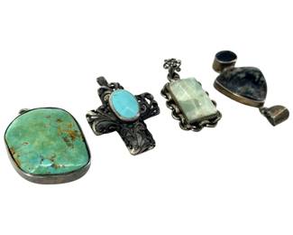 Native American Silver Pendants
