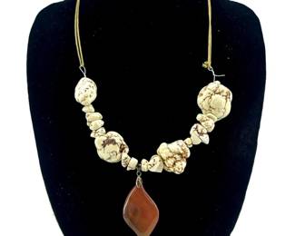 Buffalo Turquoise Beaded Necklace
