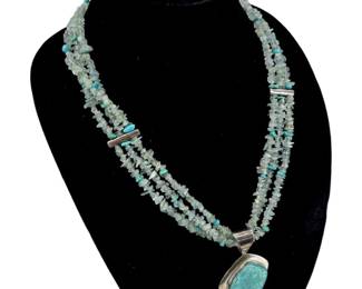 Sterling Silver & Turquoise Necklace
