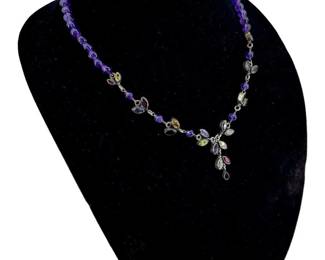 Sterling Silver Amethyst Necklace
