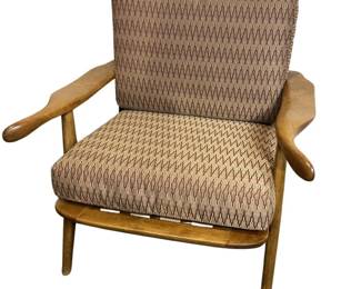 Mid Century Modern Maple Accent Chair
