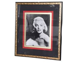 16. Marilyn Monroe Frank Powolny Photograph in blkgold frame