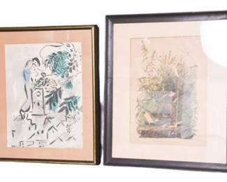 23. Marc Chagall and JJ Audoban Framed Prints