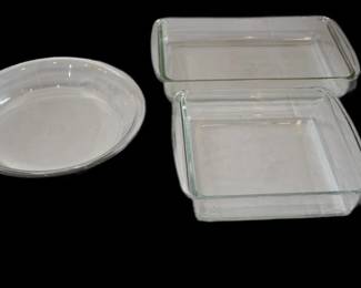 68. Three 3 Glass Baking Dishes