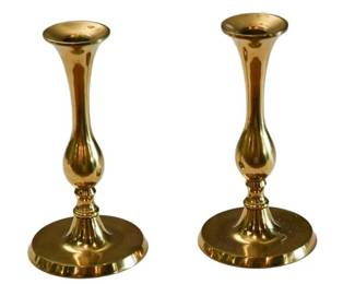 76. Pair Brass Candlesticks