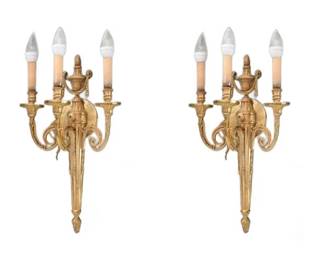 78. Pair Gilt Wall Sconces