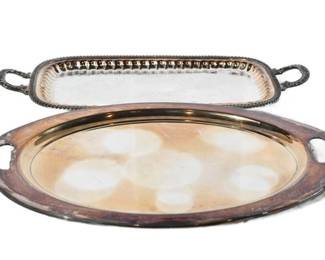 92. Two 2 Silverplated Serving Trays