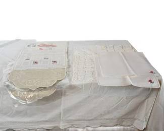 110. Group Table Linens