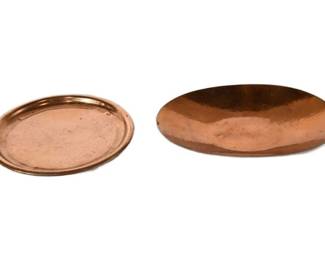 115. Two 2 Copper Dishes
