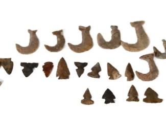 121. Group Stone Arrowheads
