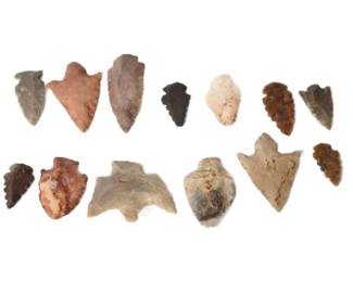 122. Group Stone Arrowheads