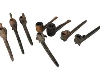 123. Group Antique Pipes