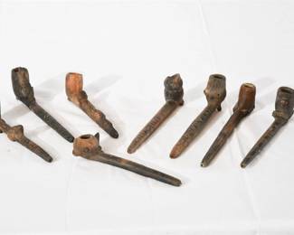127. Group Antique Pipes