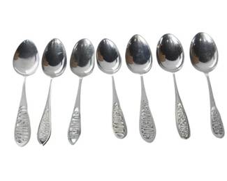 158. Group Sterling Silver Spoon