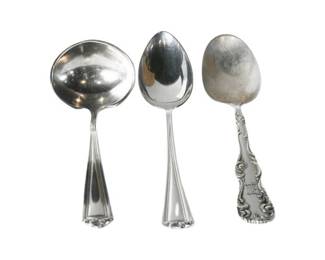 164. Three 3 Sterling Silver Serving Spoons