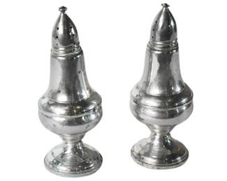 165. Vintage Columbia Sterling Silver Salt Pepper Shakers Weighted