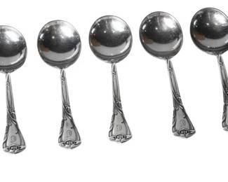 166. Group Sterling Silver Spoon