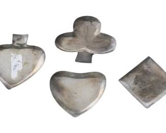 167. Vintage Sterling Silver Ashtray Sets