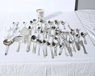 176. Group Silverplated Flatware