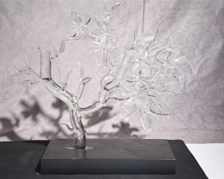 186. Frabel Art Glass Floral Sculpture