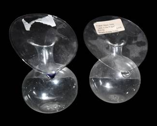 189. Pair Frabel Glass Vases