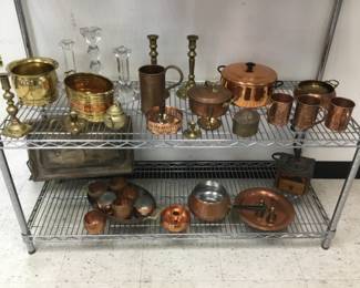 Brass and copper home decor 