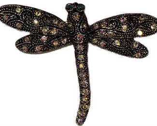 Lot 002   1 Bid(s)
Rhinestone Dragonfly Brooch