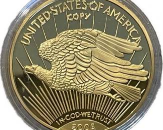 Lot 008   1 Bid(s)
2003 US American Mint (Copy) Collectors Coin