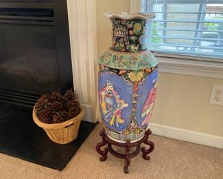 Large oriental vase