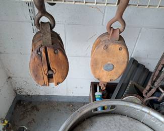 Very old industrial  pully's