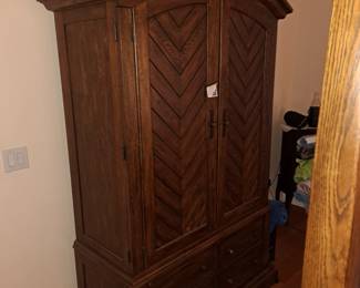Here's the master bed armoire 