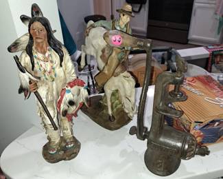 Large Indian statues $10, small ones $5