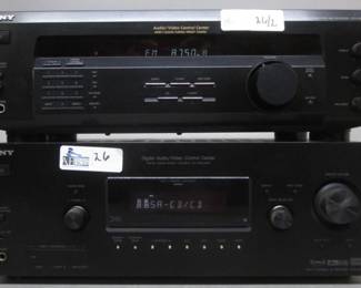 LOT OF 2 SONY INCLUDING STR-DG600, STR-DE135