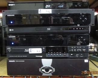 LOT OF 6 ELECTRONICS INCLUDING SONY BDP-N460, SAMSUNG , LG, JVC SR-HD1500, PHILIPS PRO VIDEO RECORDER