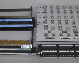 LOT OF 4 ELECTRONICS INCLUDING ADV VIDEO PATCH BAY , ATP CAT 5 PATCH BAY AND MORE