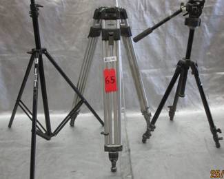 LOT OF 3 TRIPODS