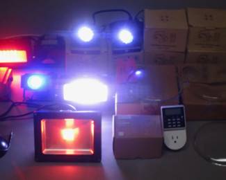 BOX DJ LIGHTING INCLUDING LED WATER RIPPES AND MORE