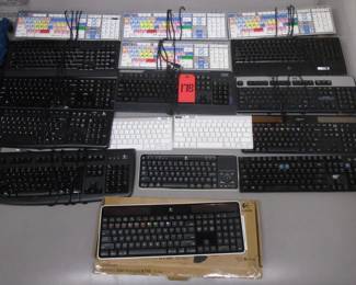 BOX KEYBOARDS INCLUDING AVID MEDIA KEYBOARDS