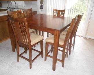 Nice High top Tables with 6 chairs.
