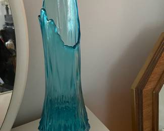 Large Swung Glass Vase