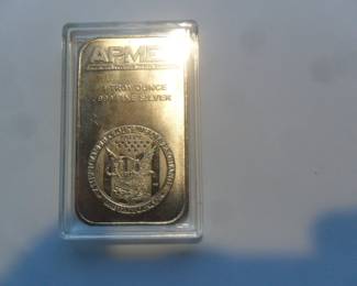 One Troy oz silver bar