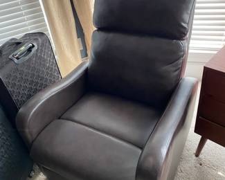 Faux Leather Grey Recliner (2)