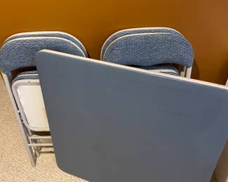 Vintage Folding Table & Chair Set